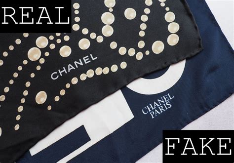 Chanel silk scarf fake